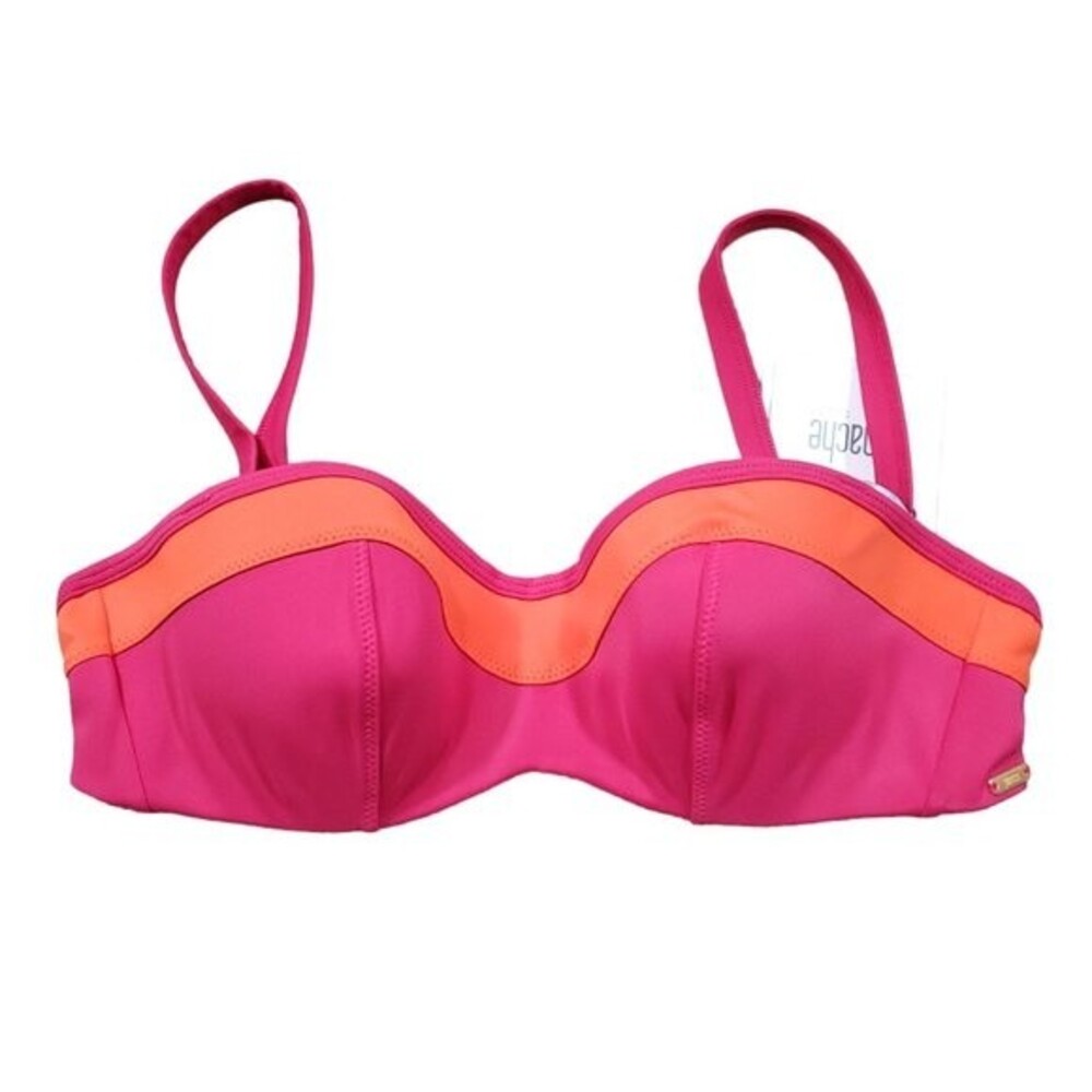 Panache Isobel Underwire Bandeau Molded Swimsuit Bikini Top SW0763 Size 28DD